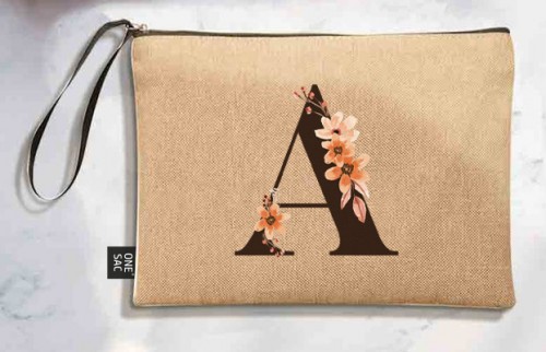 Tote bag lettre a - cadeaux de mariage